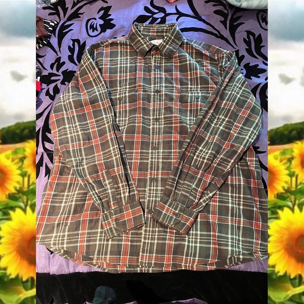 Article 365 plaid button down shirt XXL
